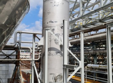 Chłodnica wybielacza LP1 o masie 35 000 kg - Zakłady papiernicze